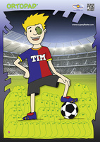 Motivationsposter Fußball-Spieler Tim