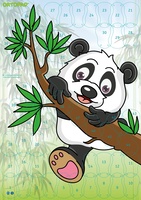 Motivationsposter Panda
