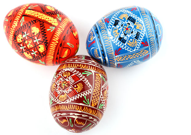 Bemalte Ostereier aus Russland