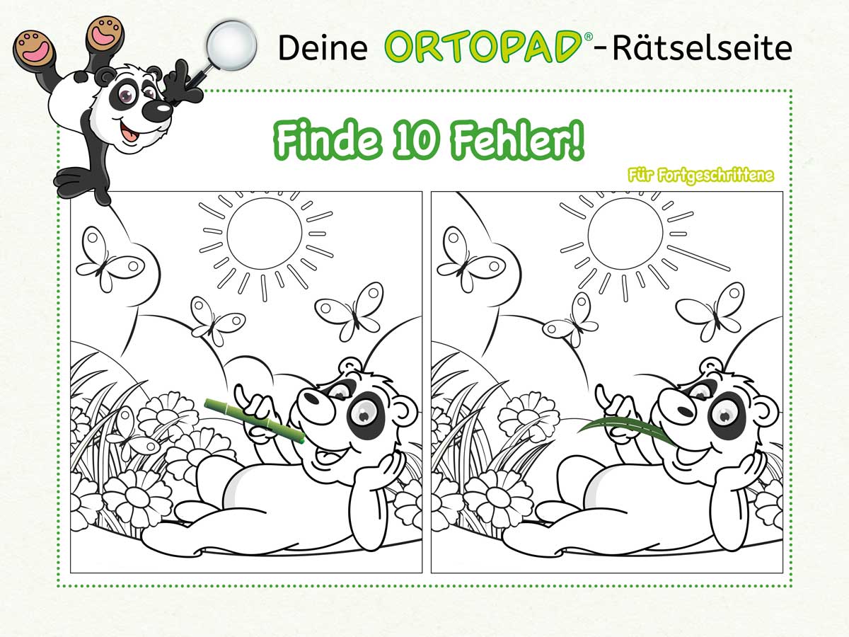 Vorschaubild Suchspiel Vergleichsbild 10 Fehler finden - für Fortgeschrittene 